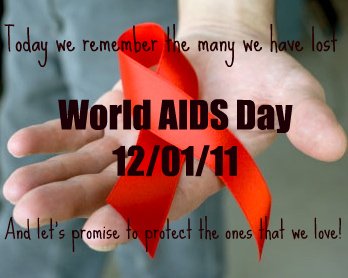 In recognition of World AIDS Day